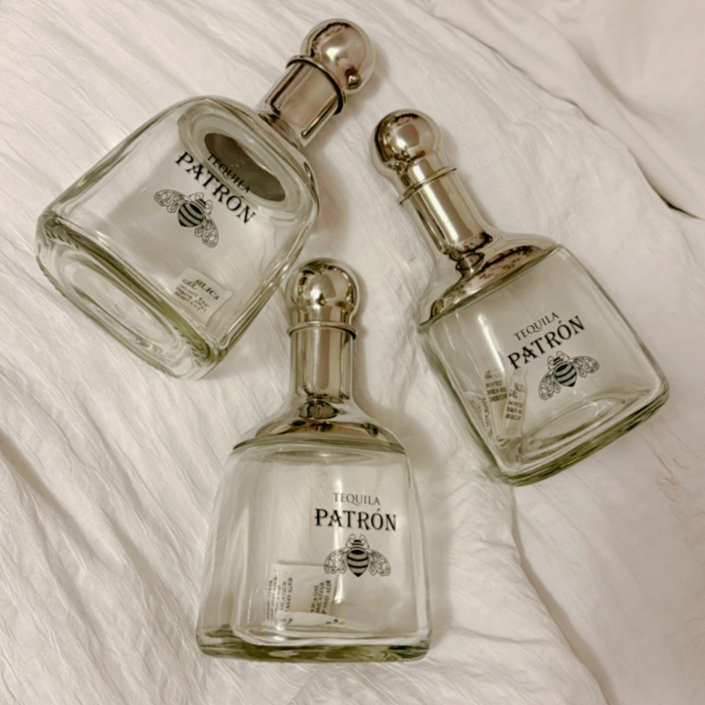 Patron cocktail shakers.